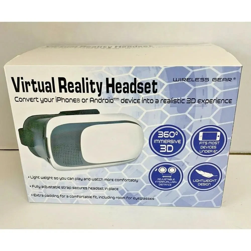Virtual Reality Headset,Wireless‎ Gear Model G0391,3D Experience